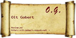 Olt Gobert névjegykártya